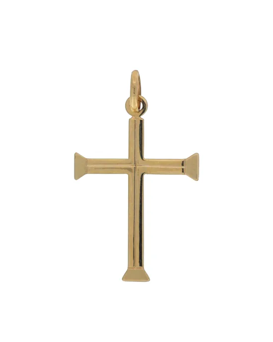 9CT Y/G CROSS 071